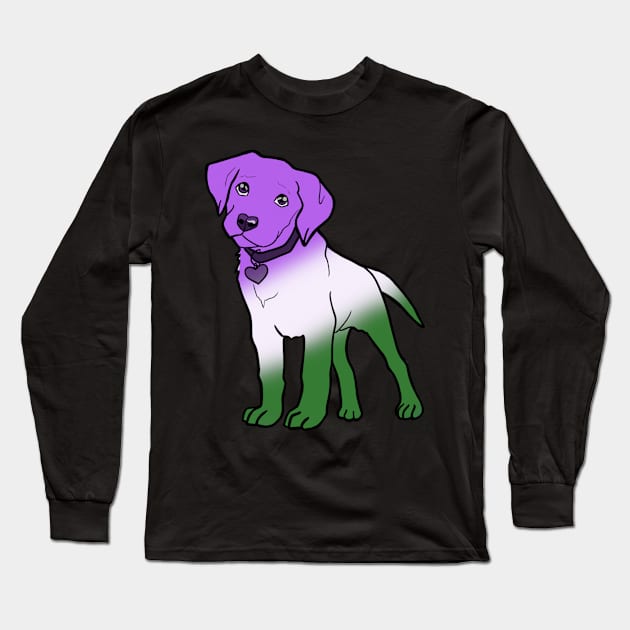 Labrador - Genderqueer Pride! Long Sleeve T-Shirt by LivianPearl